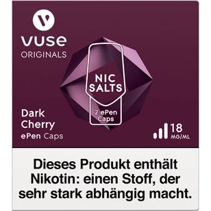 Vuse ePen Caps - Dark Cherry 18mg