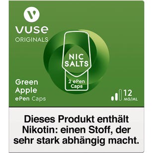 Vuse ePen Caps - Green Apple 12mg