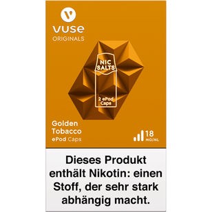 Vuse ePod Caps - Golden Tobacco 18mg